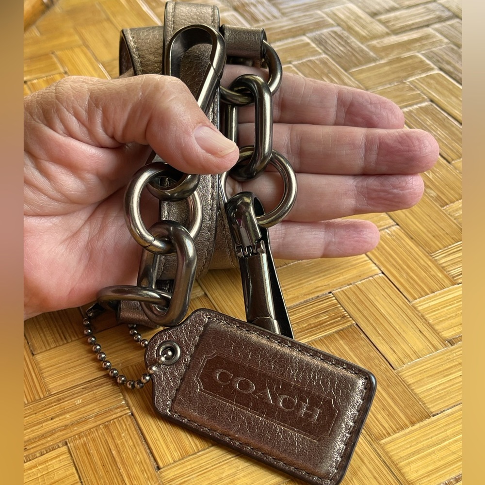 Genuine Coach Crossbody Strap And Leather Tag Gem